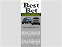 Tablet Screenshot of bestbetmotorsales.com